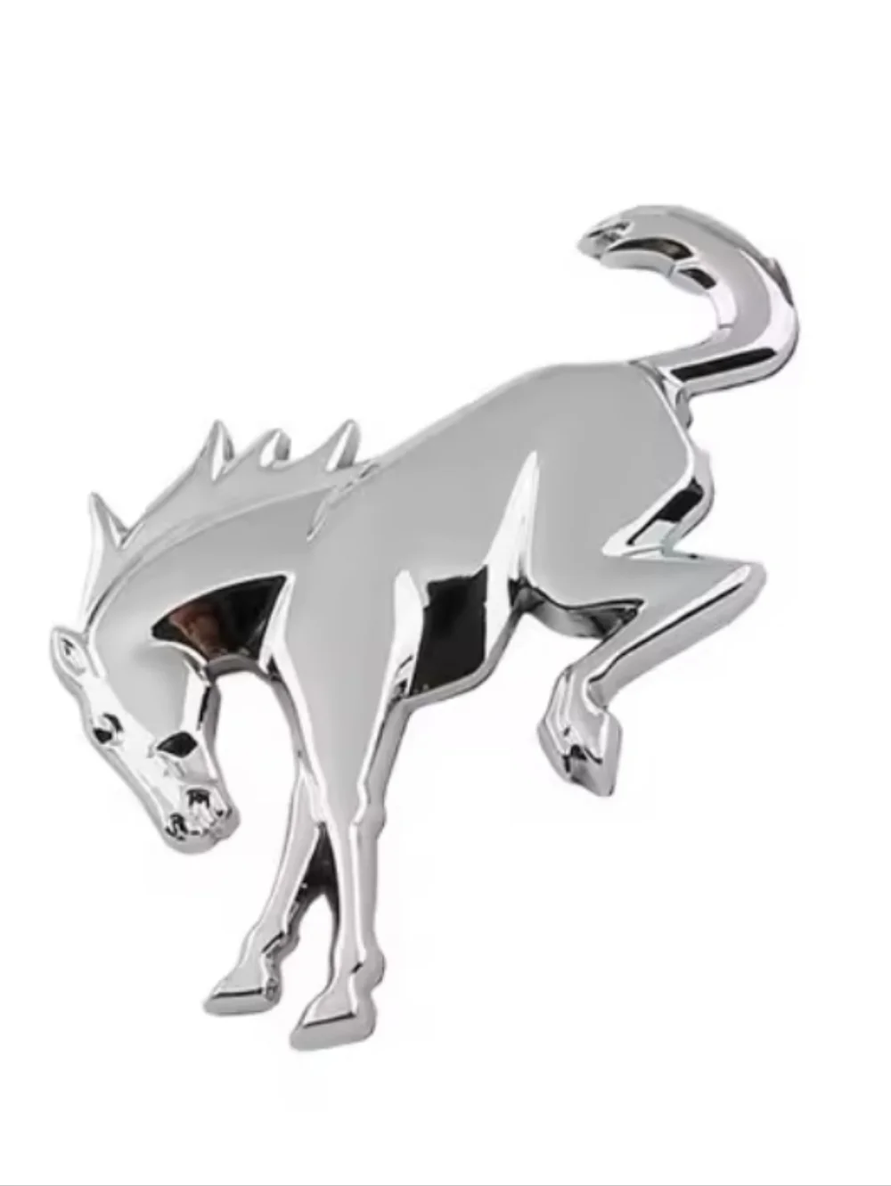 3D Metal Bronco Bucking Horse Badge Emblem  Adhesive Back Choose Color